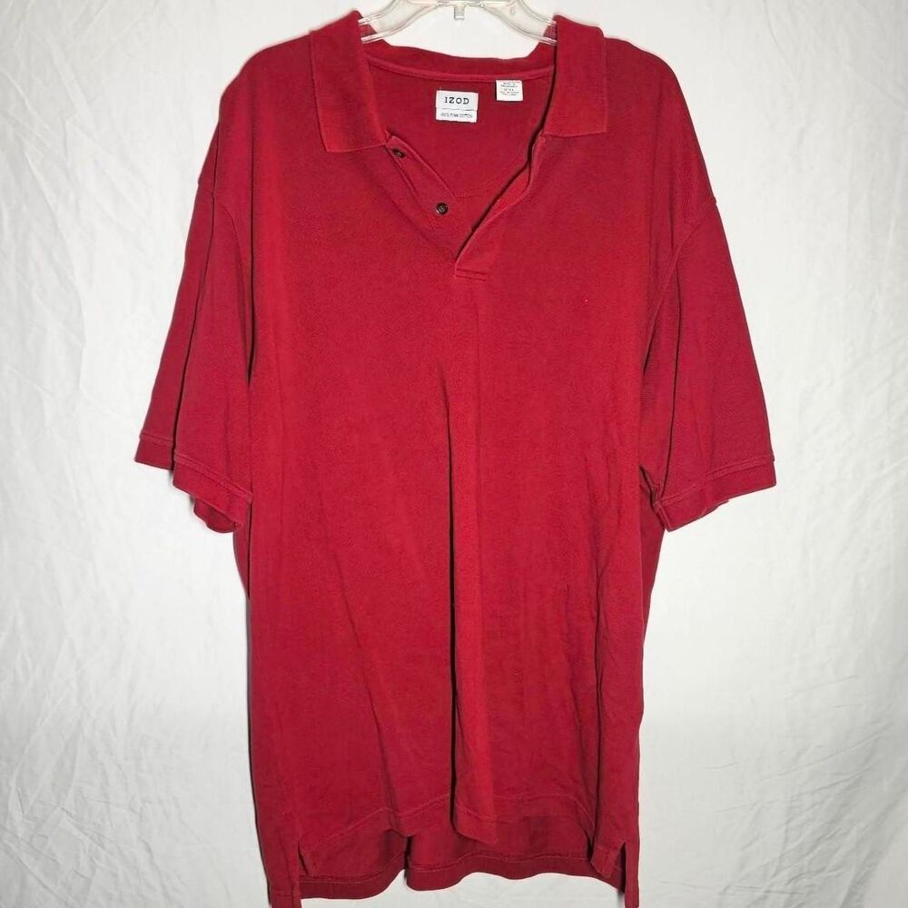 bright red mens polo shirt